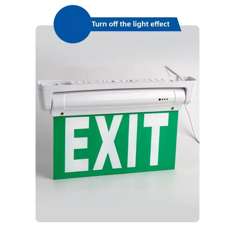 Three Proof Fire Emergency Lighting Stairs Corridors Emergency Evacuation Signs 85-265v Led Automatic Charging Emergency Lights