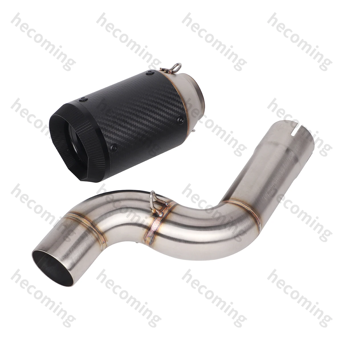 Carbon Muffler Slip On For BMW F900R F900XR F 900 R XR 2020-2024 Motorcycle Exhaust Escape System Modified Middle Link Pipe