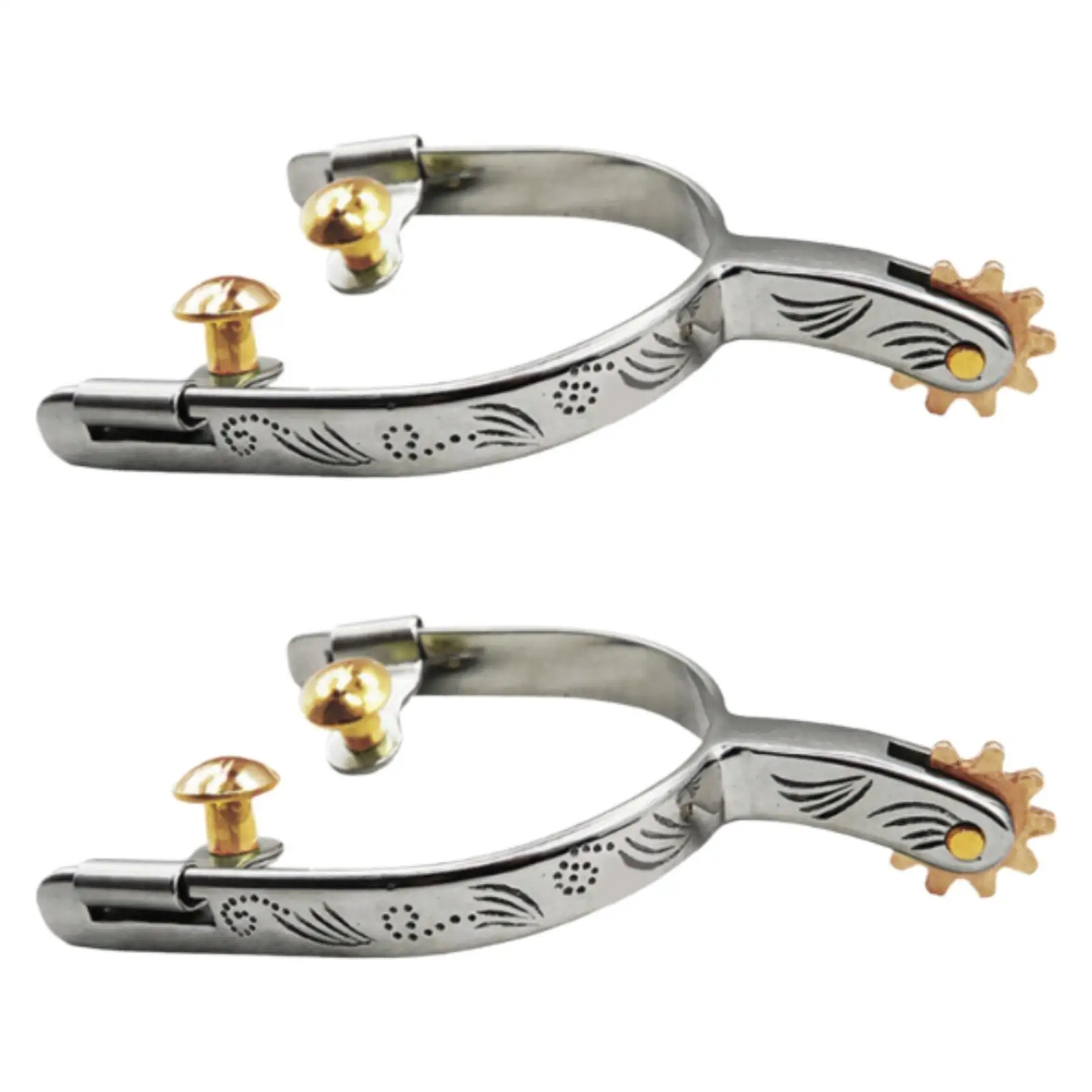 Professional Horse Spur Sturdy Stainless Cowboy Boot Spurs Western Equestrian Decor for Competition Party