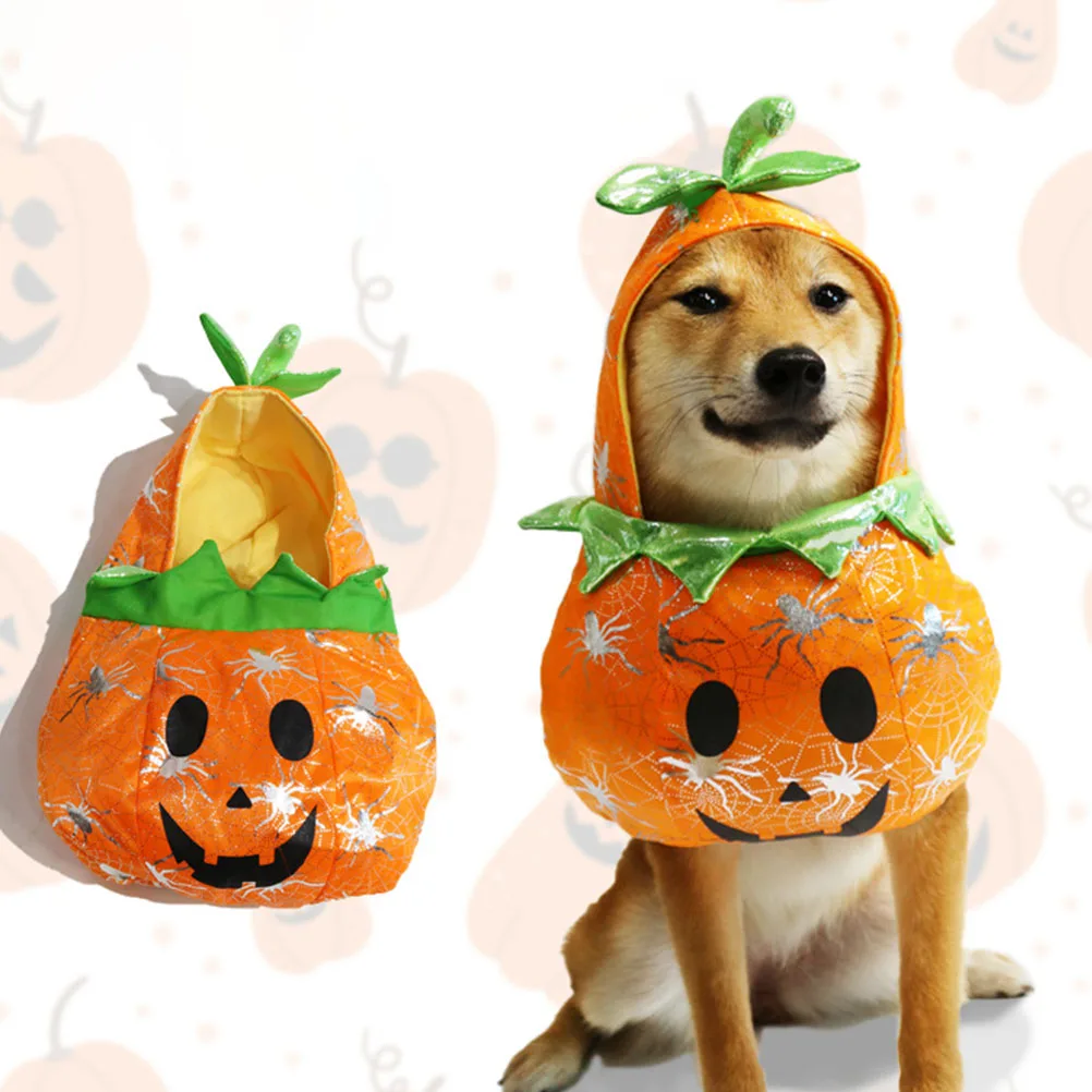 

Halloween Pumpkin St Costume for Dogs Cats Funny Pet Clothes Design Suitable Indoor Outdoor Birthday Gifts Reusable Easy