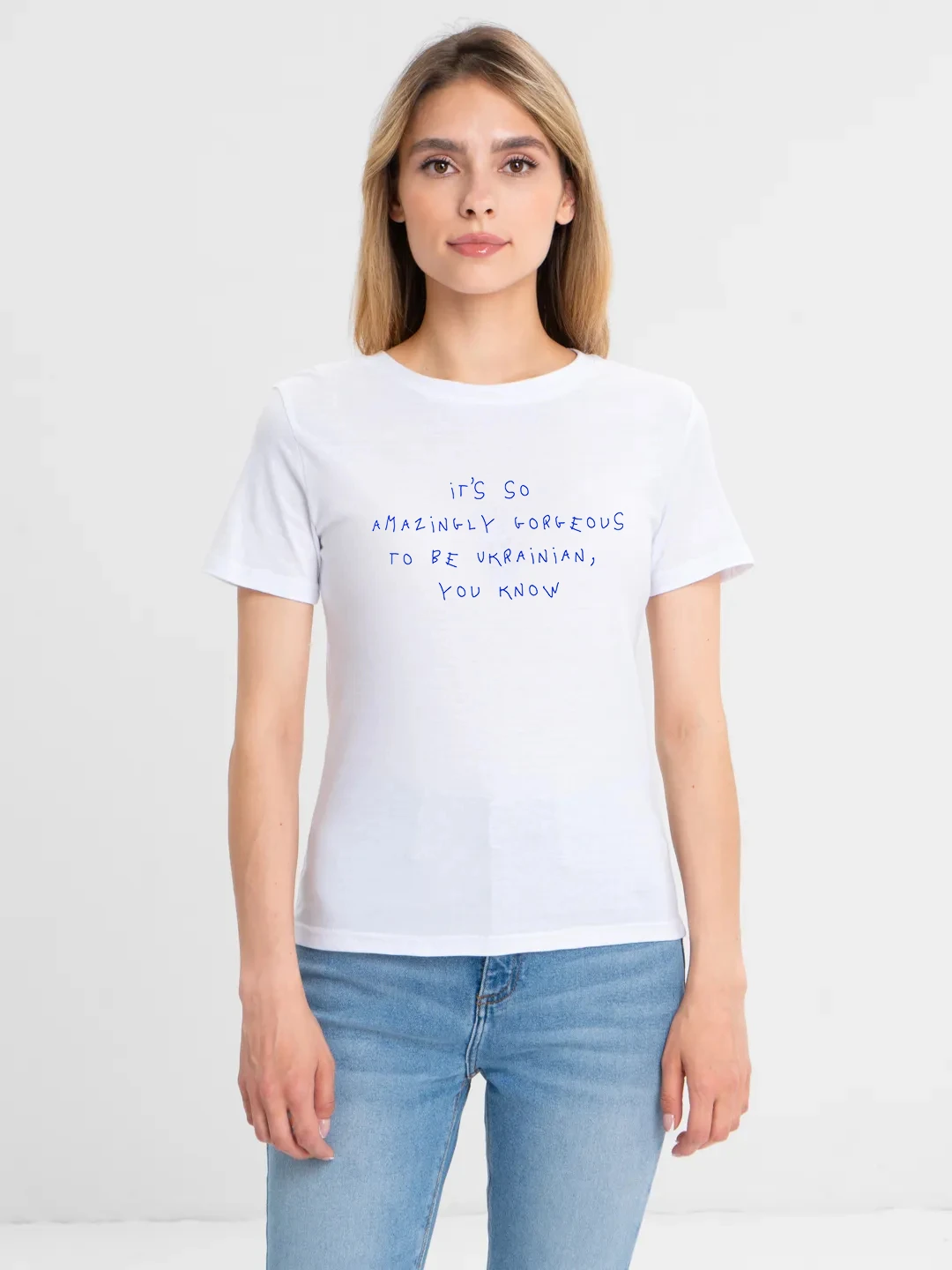 It\'s So Amazingly Gorgeous To Be Ukrainian Summer Women\'s T-Shirt Patriotism Cotton Boutique Drop Sleeve Cool Tee Simple Shirt
