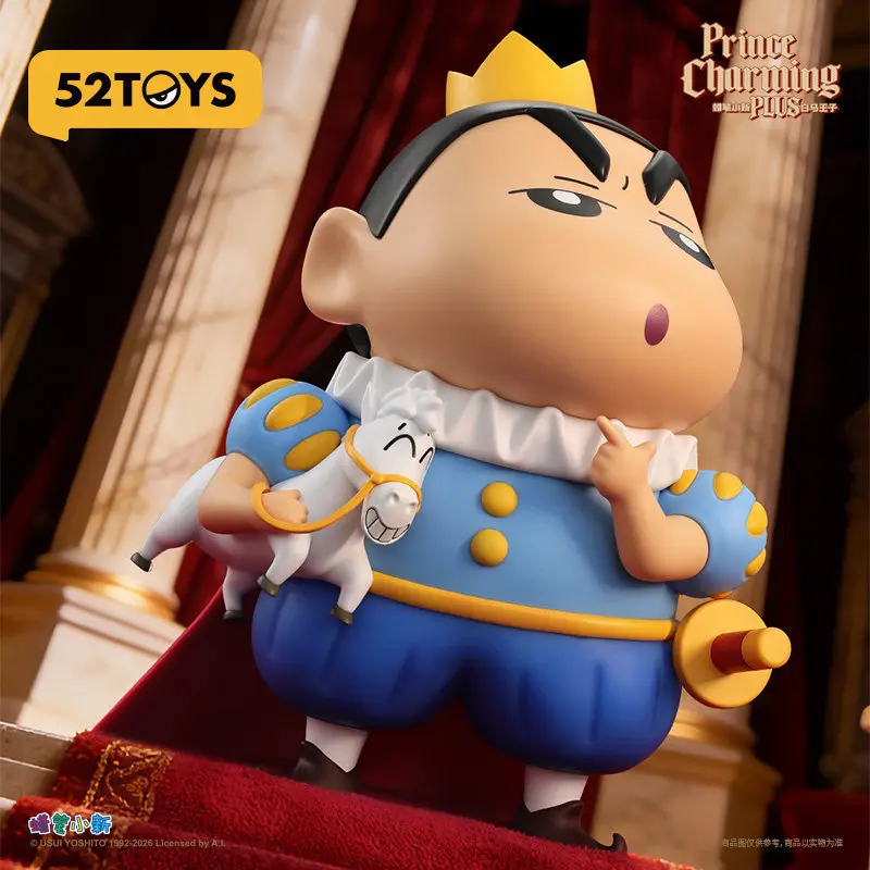 

52Toys Crayon Shin Chan Prince Charming Plus Large Figure Trendy Collectible Doll Desktop Ornament Gift For Anime Collectors