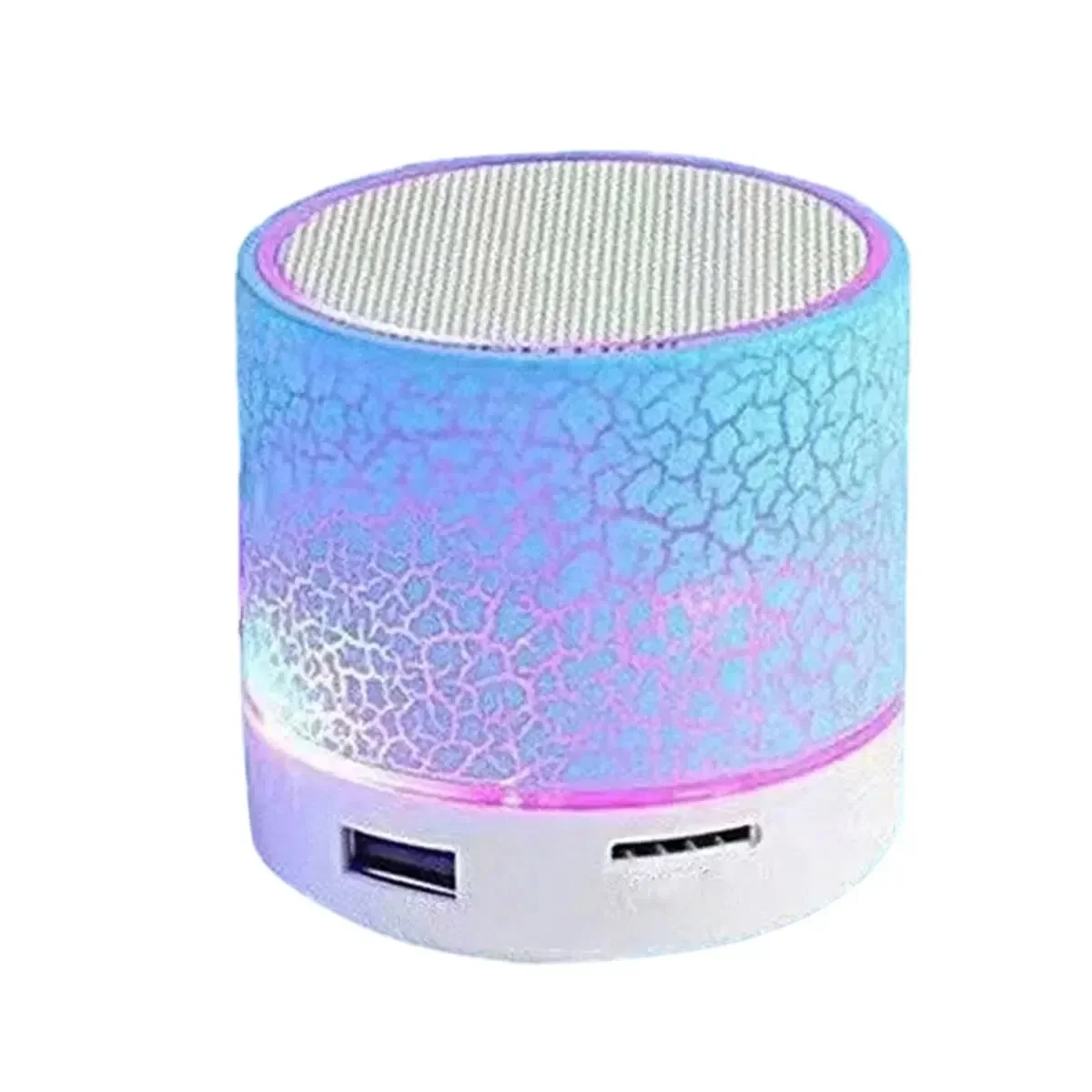 YABA Wireless Mini Speaker, Subwoofer, Dazzle Crackle 7 Colour Light Wireless Mini Speaker, Portable Small Speaker