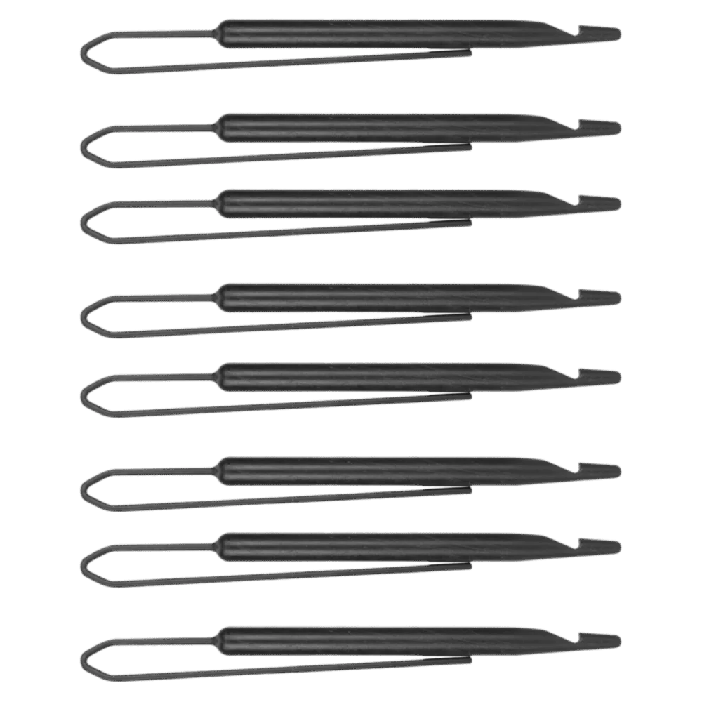 8pcs 8Pcs Dreadlock Interlocking Tool Plastic Black Dreadlock Making Tool Light Weight Slim Body Hair Weaving Tool