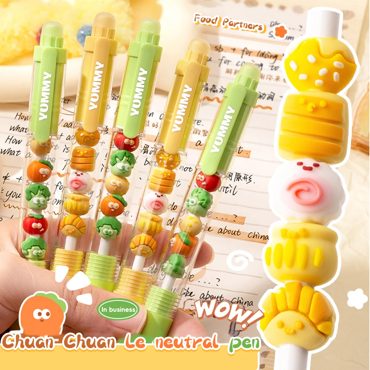 

Набор из 2 шт., гелевая ручка 0,5 мм, тонкие чернила, милая креативная ручка, быстросохнущая, гладкая, для журналов, дешевые канцелярские принадлежности Kawaii