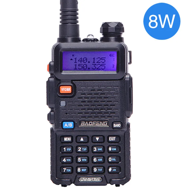 2025 رائجة البيع Baofeng UV-5R 8 واط عالية قوية اتجاهين راديو المحمولة اسلكية تخاطب 8 واط CB هام راديو 10 كجم طويلة المدى Pofung UV