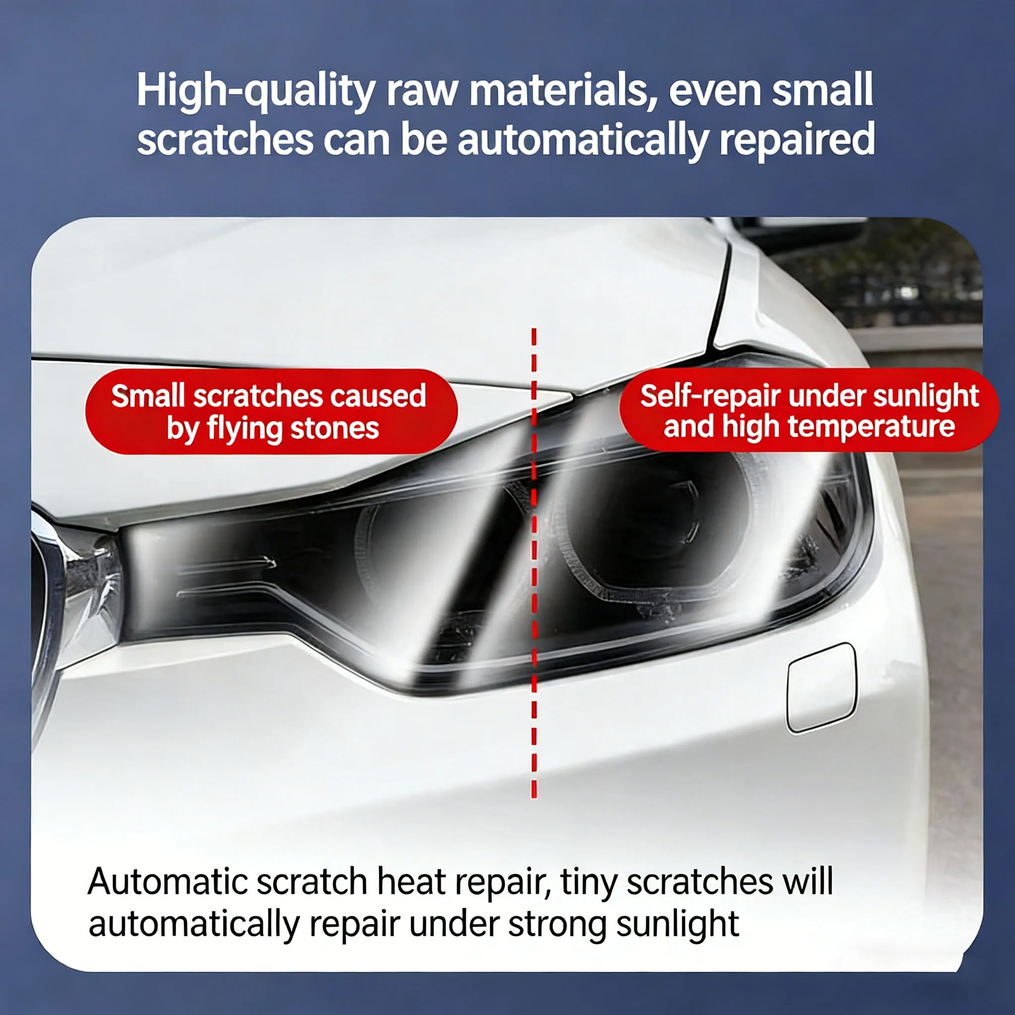 For Volkswagen Beetle A5 2013-2019 TPU Transparent Smoked Black Headlight Film Anti-Scratch Sticker Repair Accessories view 3