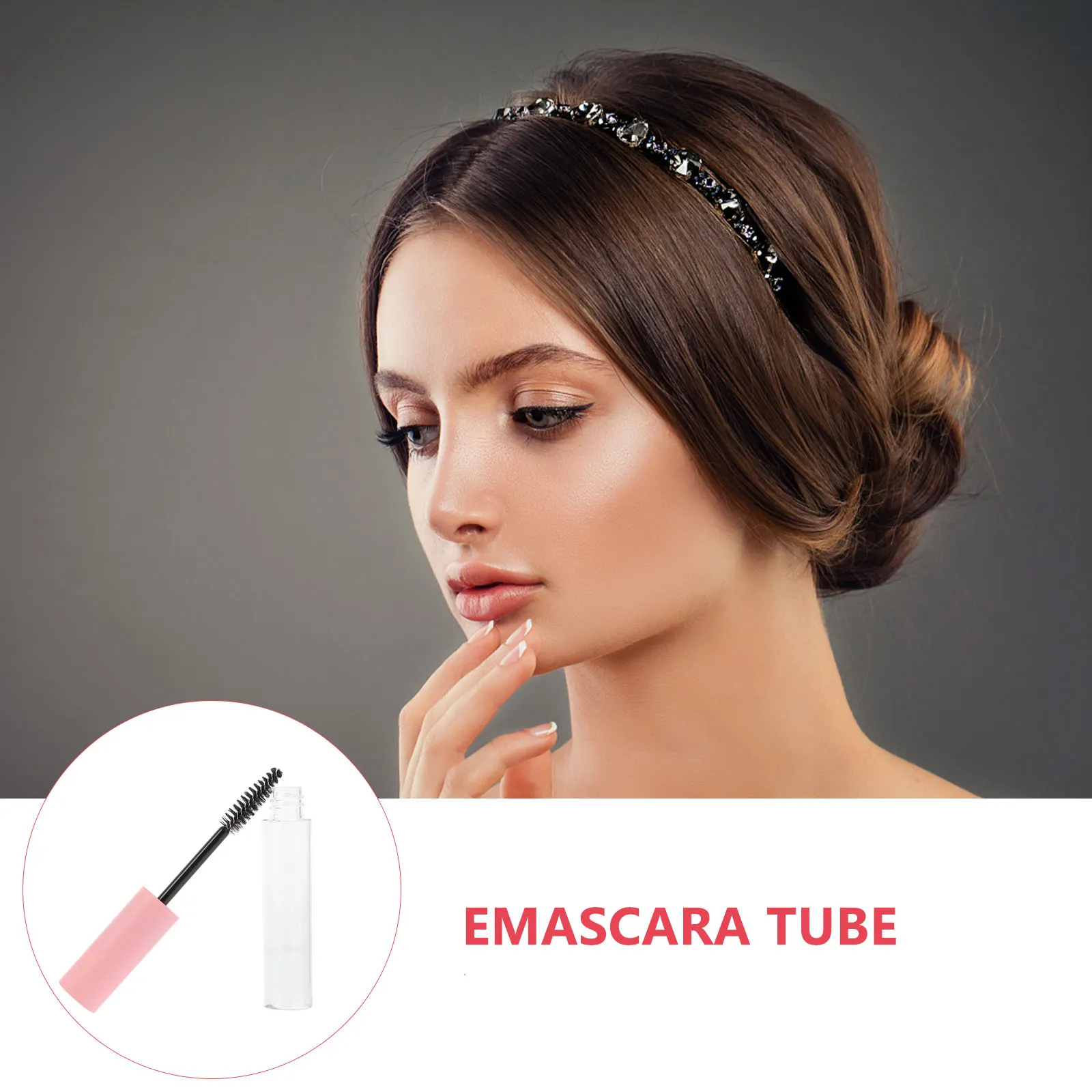

10pcs Mascara Tube Bottle Empty Refillable Containers Travel Size Lightweight Compact Eyelash Growth Liquid Storage