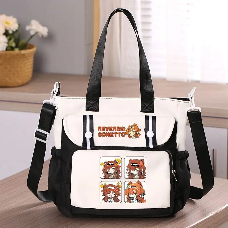 Game Reverse:1999 Anime Cos Vertin Sonetto Bkornblume Etc. Unisex 2024 Simple Portable Commuter Slant Shoulder Bag Gift