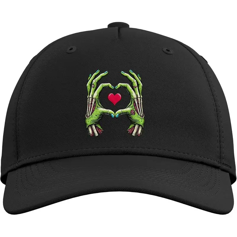 Zombie Hands Heart Halloween Creepy Love Horror Design Adjustable Baseball Hat