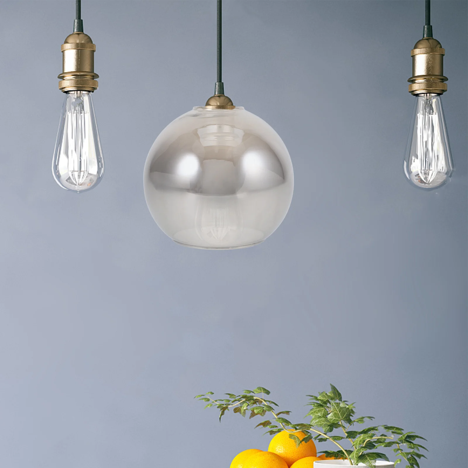 

Large Sphere Glass Lamp Shade Semi-Circular for Living Room Wall Sconces Chandeliers Light Fixture Replacement Globe