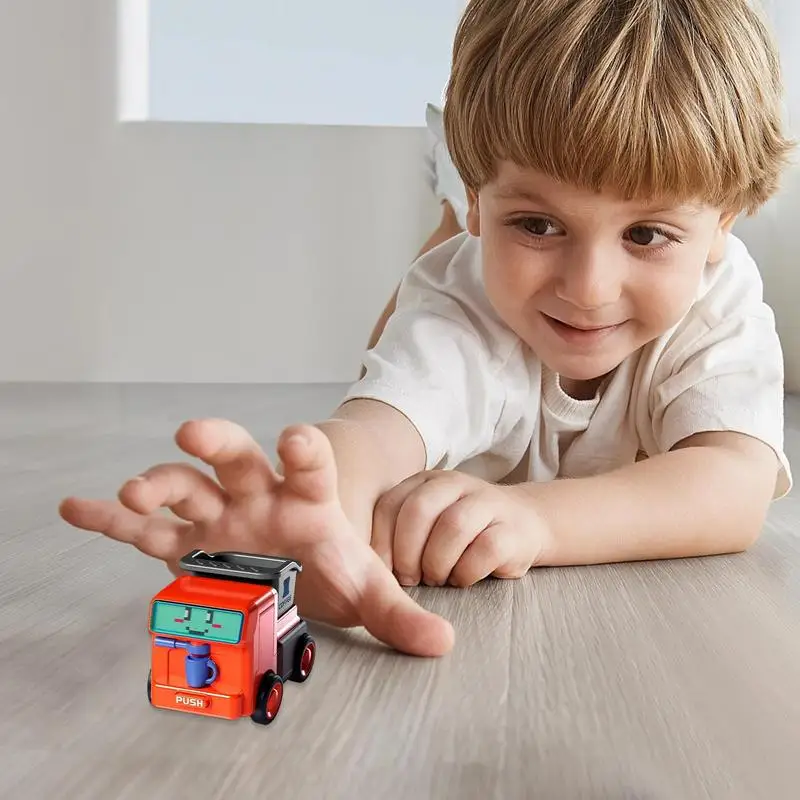 Coche de juguete de deformación, Robot de potencia de fricción, juego divertido, vehículo de transformación de rotación de colisión, juguetes educativos para niños