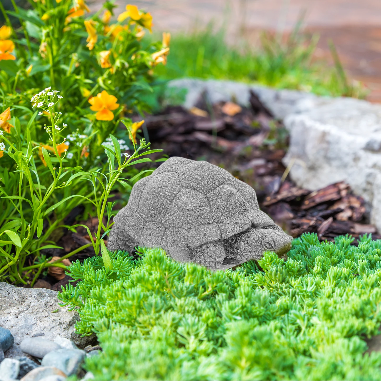 

Micro Landscape Ornament Mini Stone Turtle Figurine Fish Tank Fairy Garden Decor Powder Ornaments