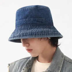 MAXSITI U Washed denim bucket hat for men 2023 Autumn new vintage Design fisherman hat panama for women  Foldable basin cap