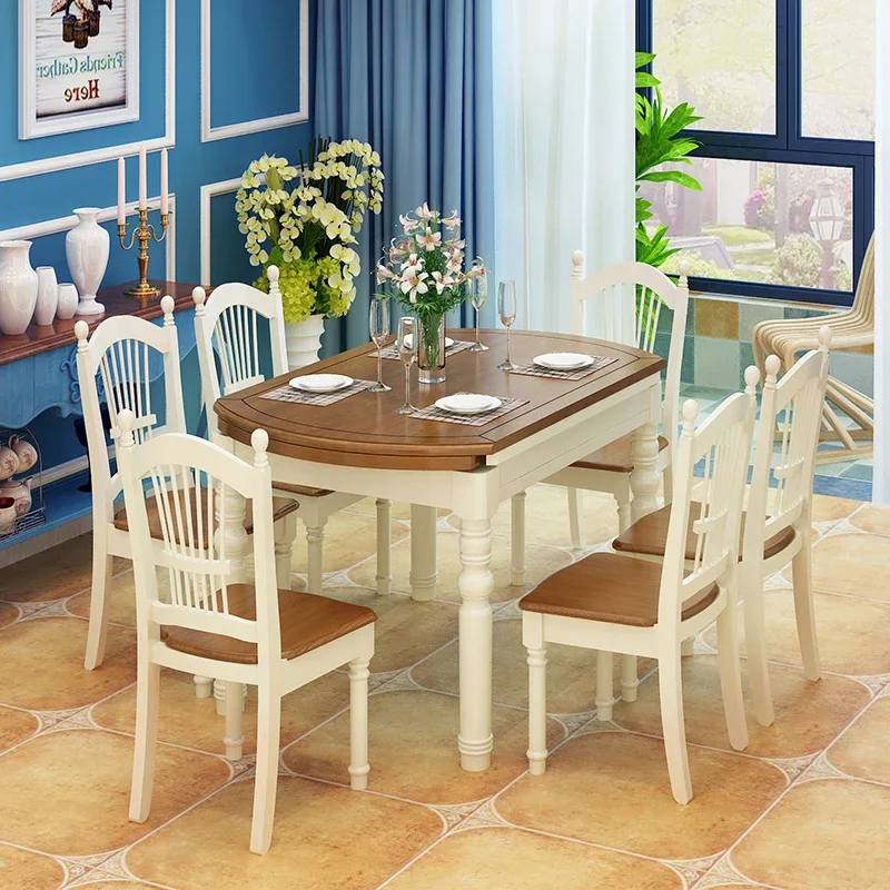 

Европейский высокий обеденный стол, водонепроницаемый маслостойкий прямоугольный стол для гостиной, ресторан, современная деревянная мебель Mesas De Comedor