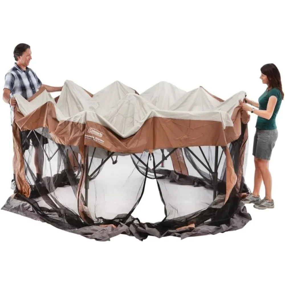 Back Home Screen Canopy Tent with Instant Setup, Outdoor Gazebo for Bug-Free Lounging, Shelter Fits Over Picnic Tables