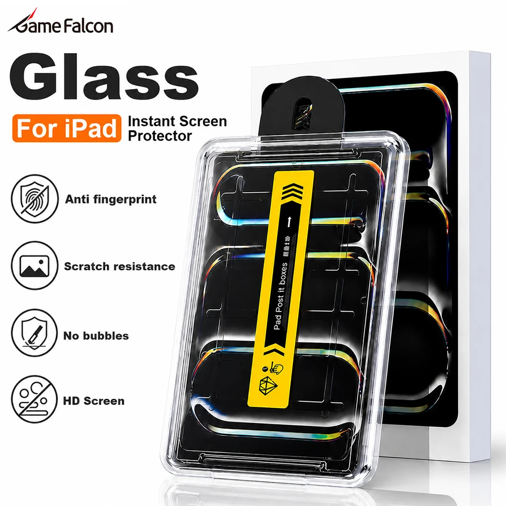 Tempered Glass For iPad A16 11th 10th 10 9 Generation Air 11 13 M3 M4 4 5 Pro M5 12.9 13 Screen Protector 9th 10.2 Mini 7 6 Film