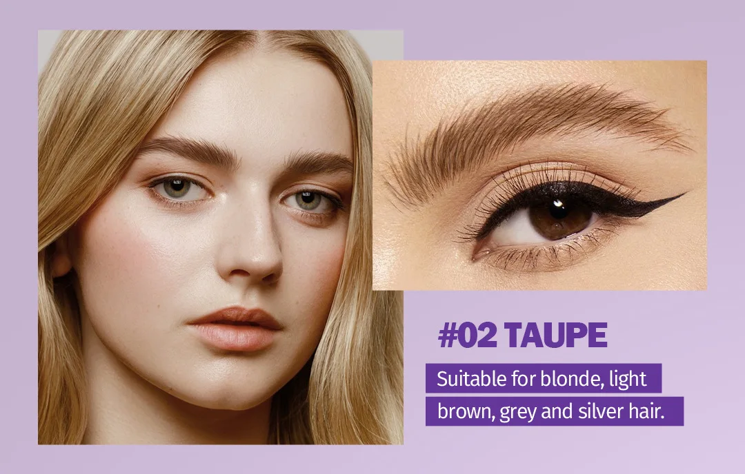 @//Teinte à sourcils la plus vendue, grande tête de brosse, sans taches, poudre à sourcils imperméable, ligne de cheveux, presse multi-usage, crayon à sourcils sauvage