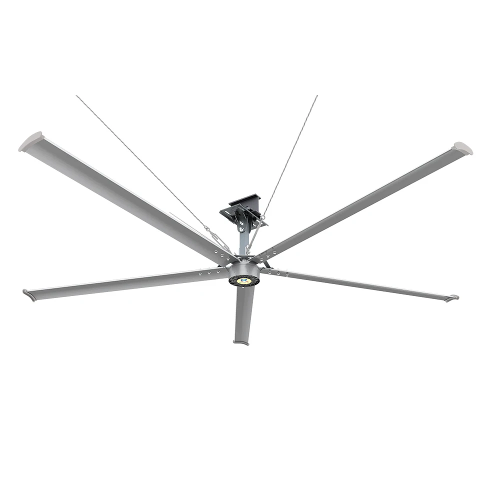 QX Best Price 10ft 18ft 20ft 24ft Big Ass Workshop Cow House Cooling Air Flow BLDC Ceiling Fan Industrial Ceiling Fan