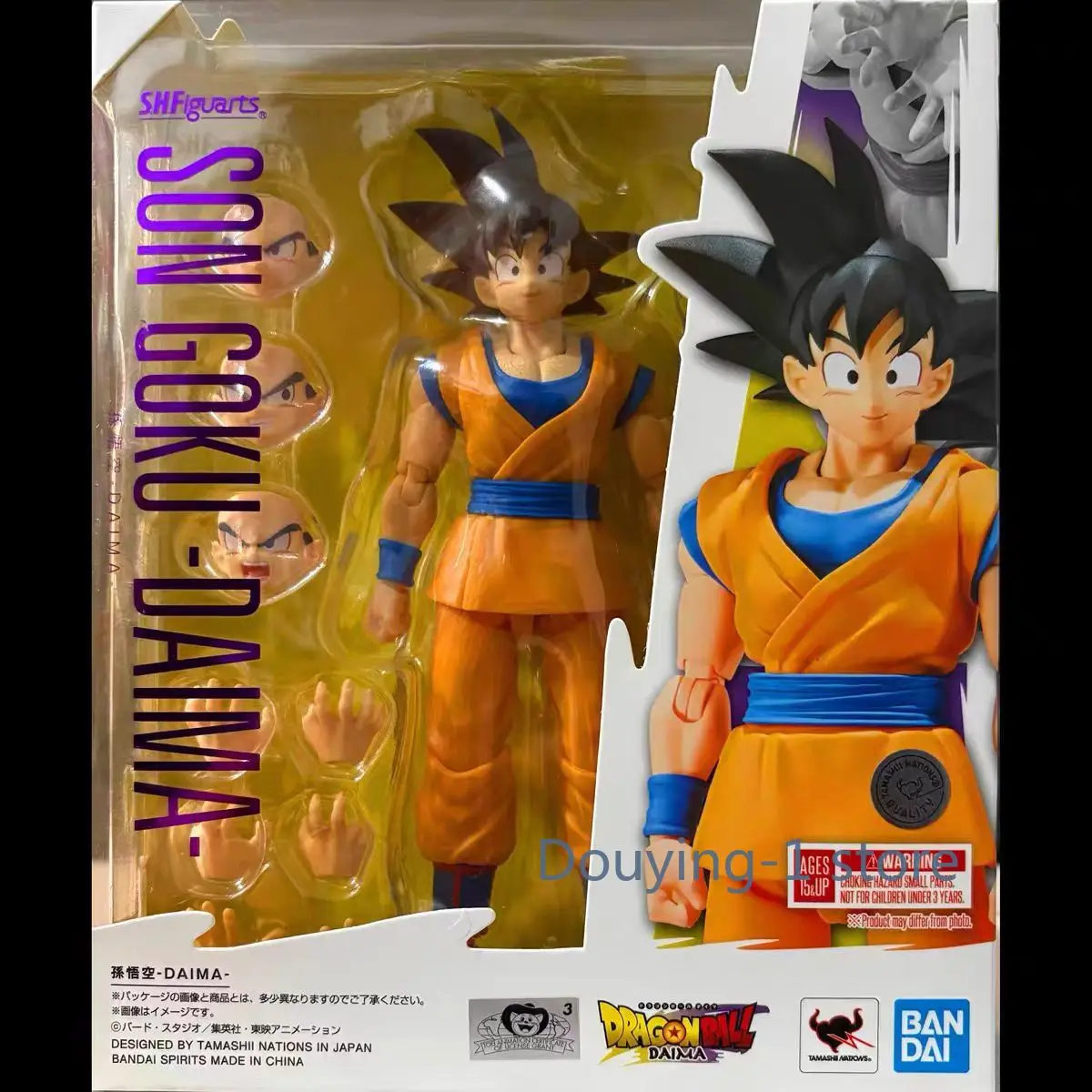 

In Stock Bandai SHF Sun Wukong Dragon Ball Magic TV New Animation Kakarot Action Figure Collectible Model Gift Anime Doll
