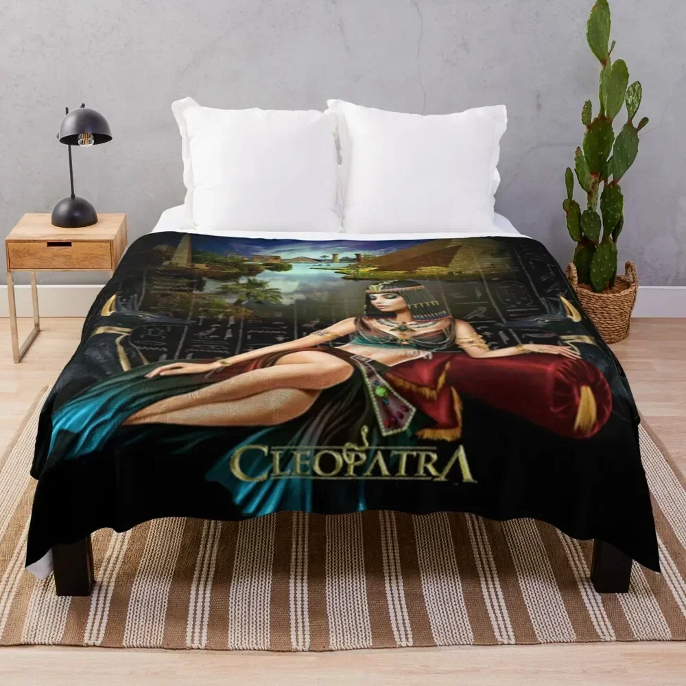 

Cleopatra,Queen Of The Nile Throw Blanket Stain Resistant Cozy Warm Blanket