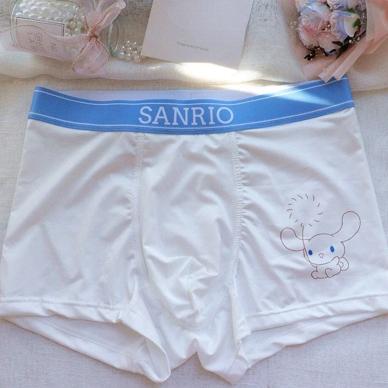 Sanrio Hello kitty Kuromi Pochacco Cinnamoroll My melody men\'s new cute cartoon pattern comfortable and breathable boxer briefs