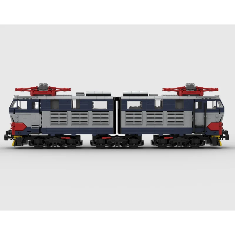 MOC Building Blocks City FS E656 Locomotive Train Technology Bricks DIY Assembly Motors Vehicle Transportation Toys Gifts