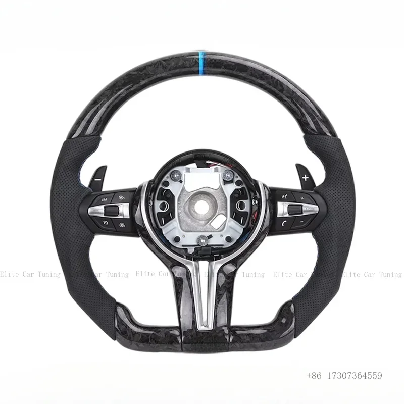 

M Sport Forged carbon Steering Wheel for BMW F20 F30 F32 F33 F34 F35 F36 F10 M3 M5 F25 E70 E71 X1 X3 X4 X5 X6 X7 (Customizable)