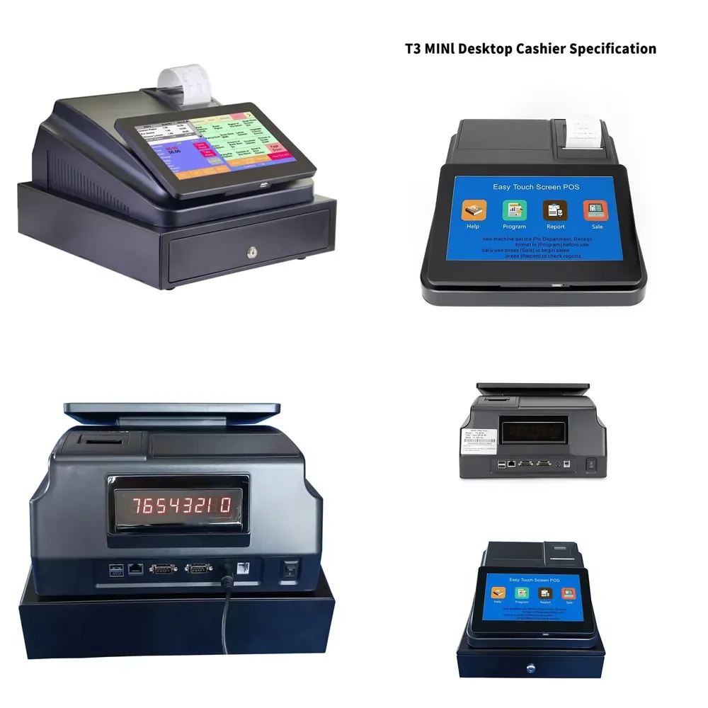 Hot Selling Electronic Cash Register 10.1-Inch Thermal Ticket Printing Capacitive Touch Linux 500M for Fruit Without Cash Box