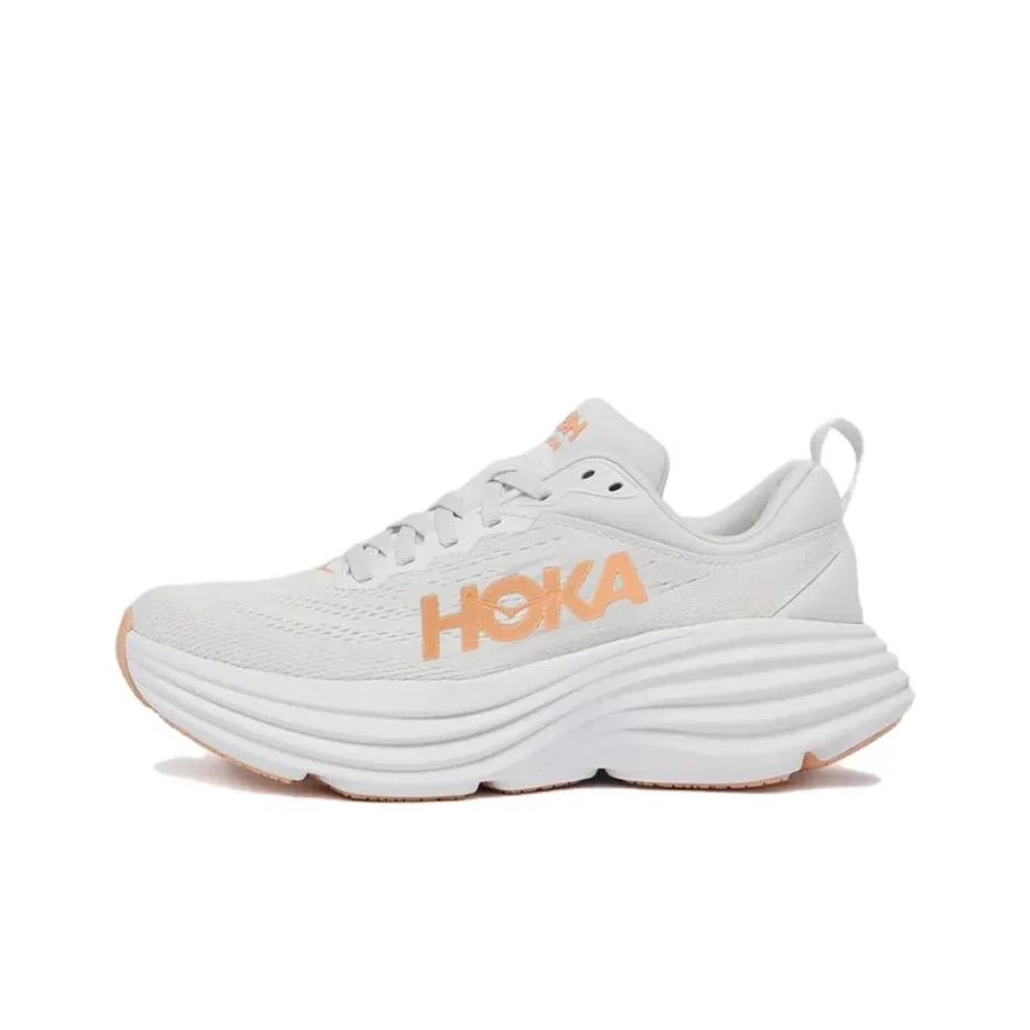

HOKA ONE ONE Bondi 8 White Cantaloupe Women's 1127952-WLP