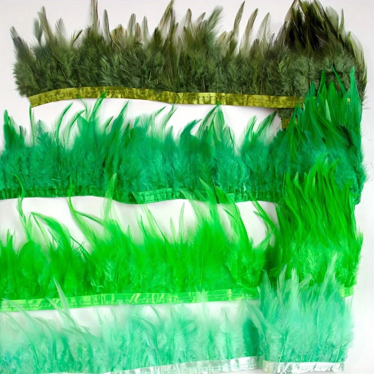 1 メートルふわふわオンドリの羽リボンフリンジ 10-15 センチメートル Tassless 工芸品ドレス装飾ナチュラルカラーチキン羽アクセサリー