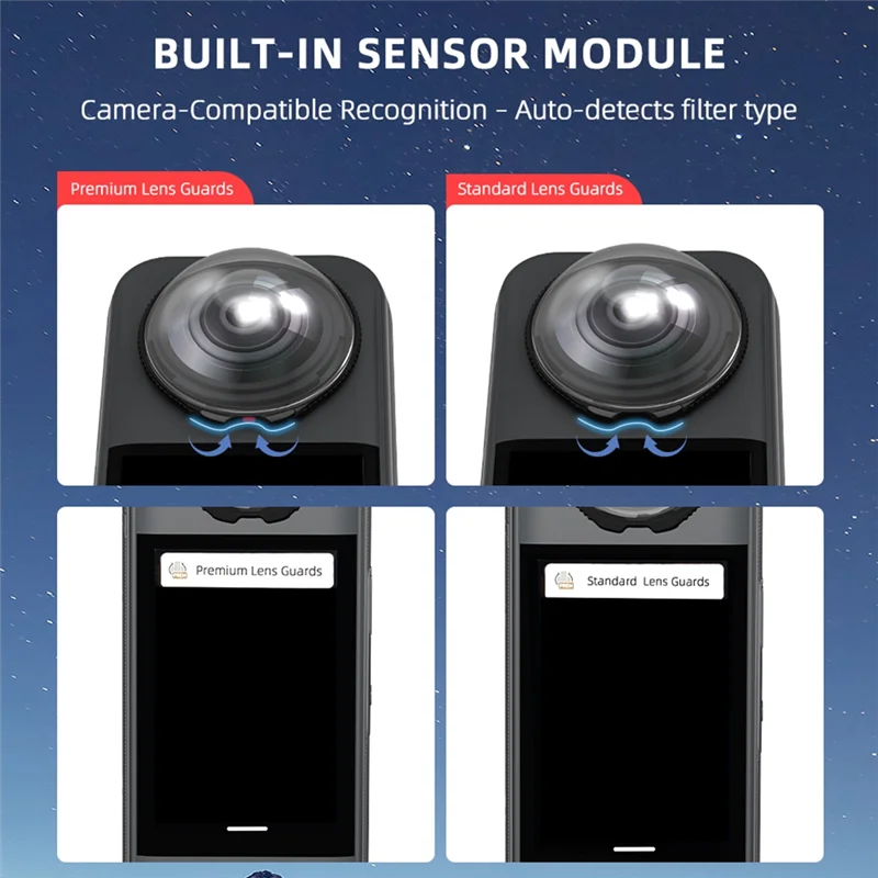 Practical-For Insta360 X5 Camera Lens Protector Glass Guards Optical Scratch-Resistant Accessories