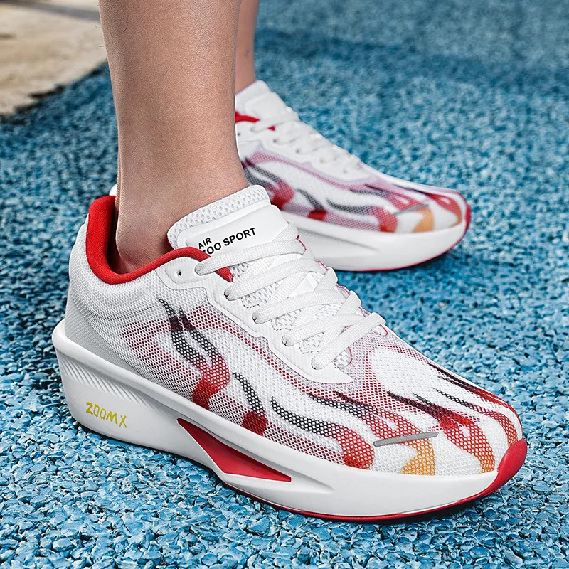 Novos homens tênis de corrida respirável lazer jogging esportes moda tênis leve ao ar livre sapatos casuais mocassins caminhadas