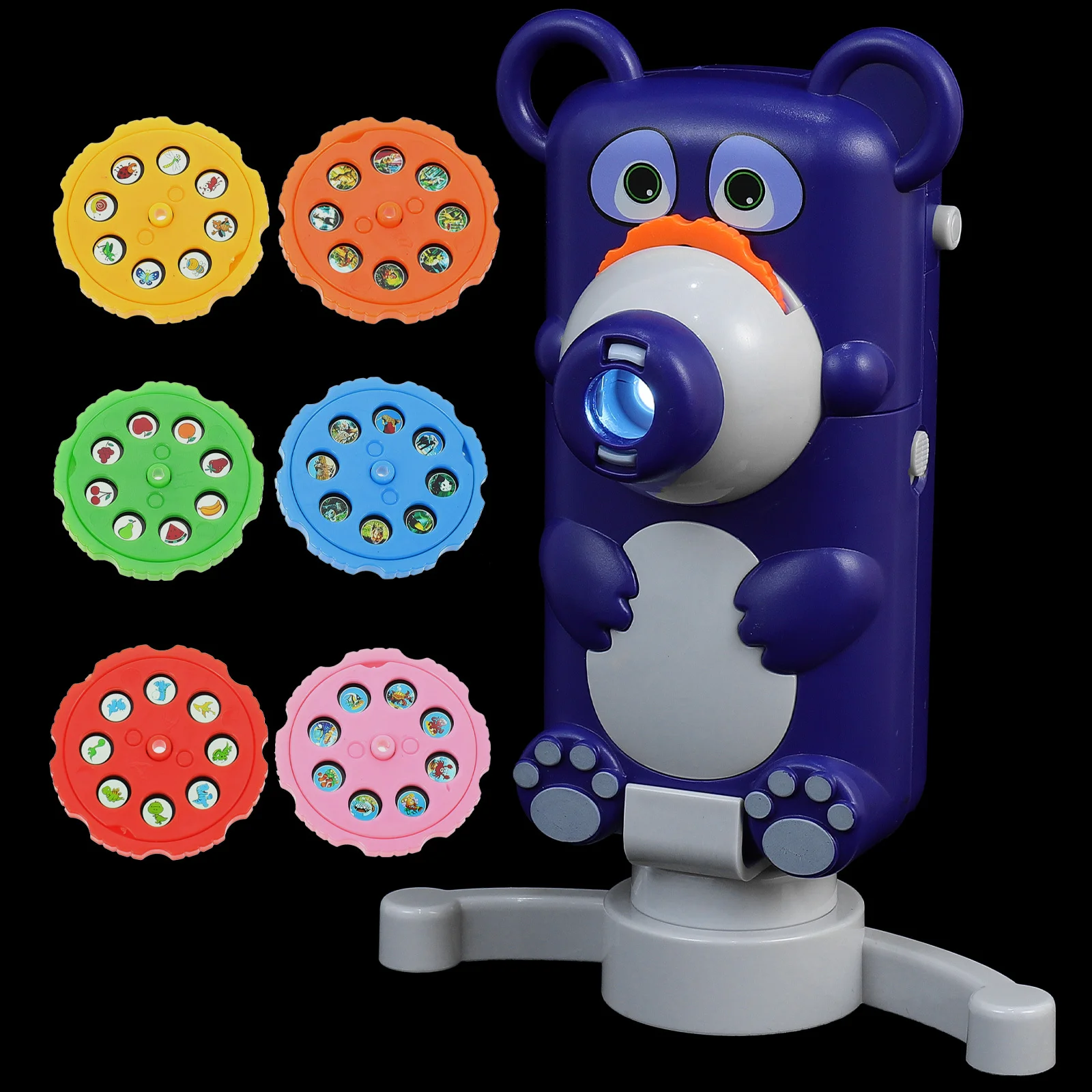 1 Set Of Projection Camera Kids Learning Projector Night Light Desktop Educational Plaything For Toddlers Babies