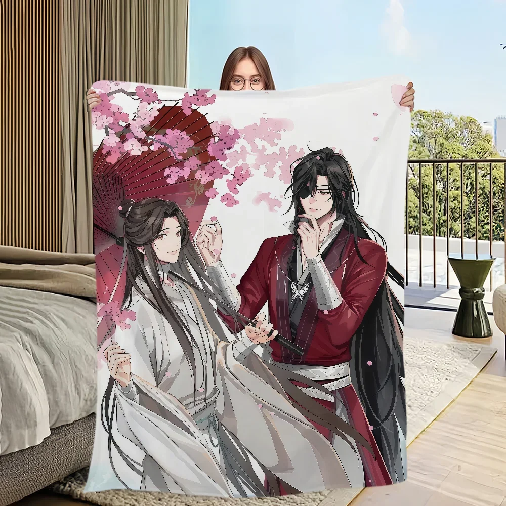 Anime Fanart Heaven Officials Blessing Decke Flanell warme weiche Plüschdecke Sofa Wohnzimmer Hogar Schlafzimmer Reise Geschenk Zuhause