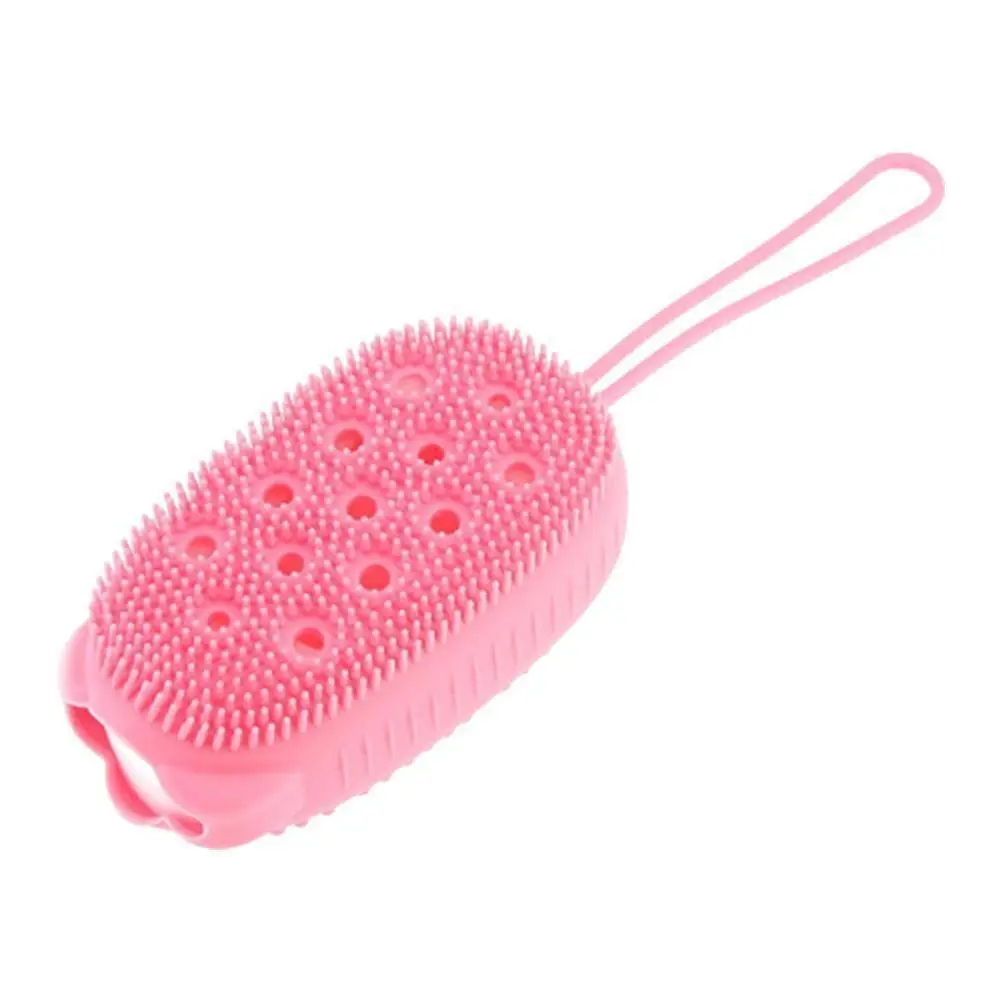 Soft Silicone Bubble Bath Brush Massage Shower Brush Bath Brushes Clean Multi-color Massage Brush Skin Shower Backrubbing S O9V5