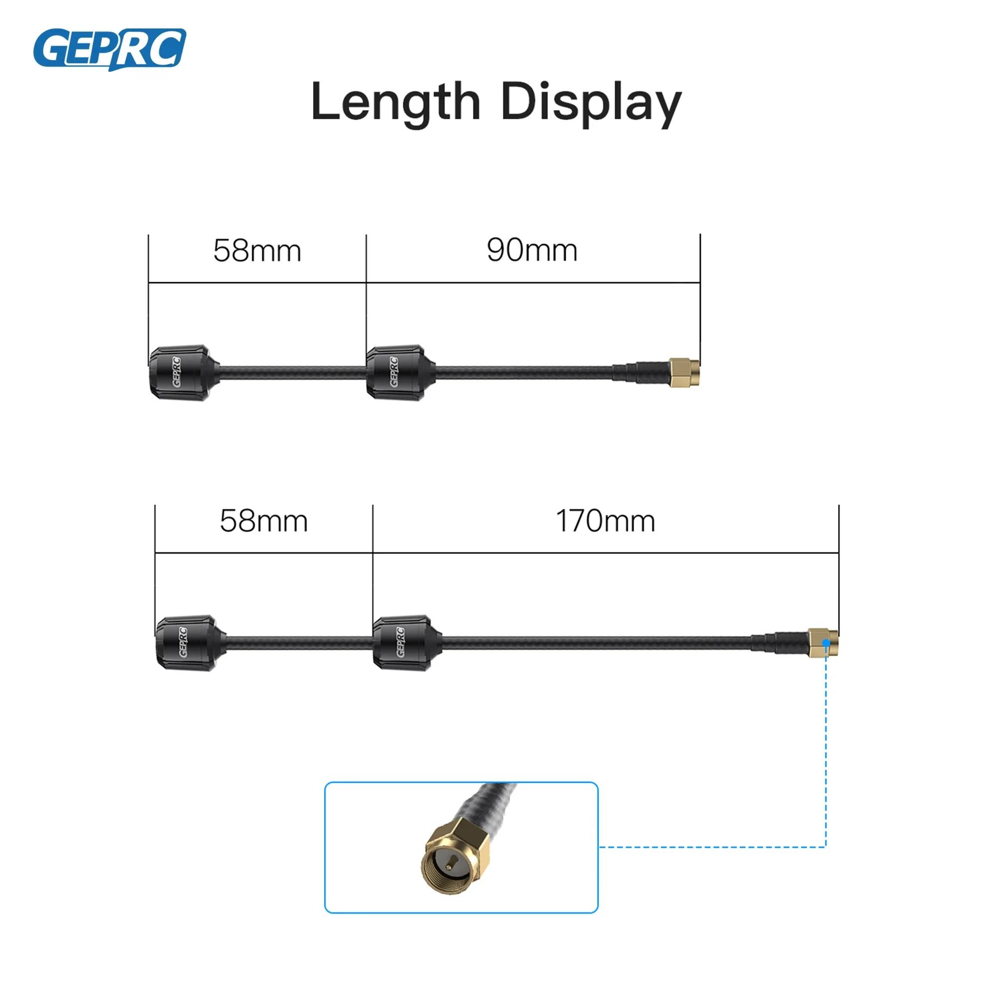 GEPRC Momoda2 5.8G DUAL Antenna 5.65GHz SMA Dual-core RF Ultra-low VSWR  Quadcopter Drone Freestyle Accessories Parts