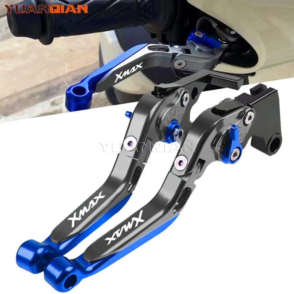 For YAMAHA X-MAX XMAX 125 200 250 400 X MAX125 2010 2011 2012 2013 Motorcycle CNC Adjustable Brake Clutch Levers Handlebar grips