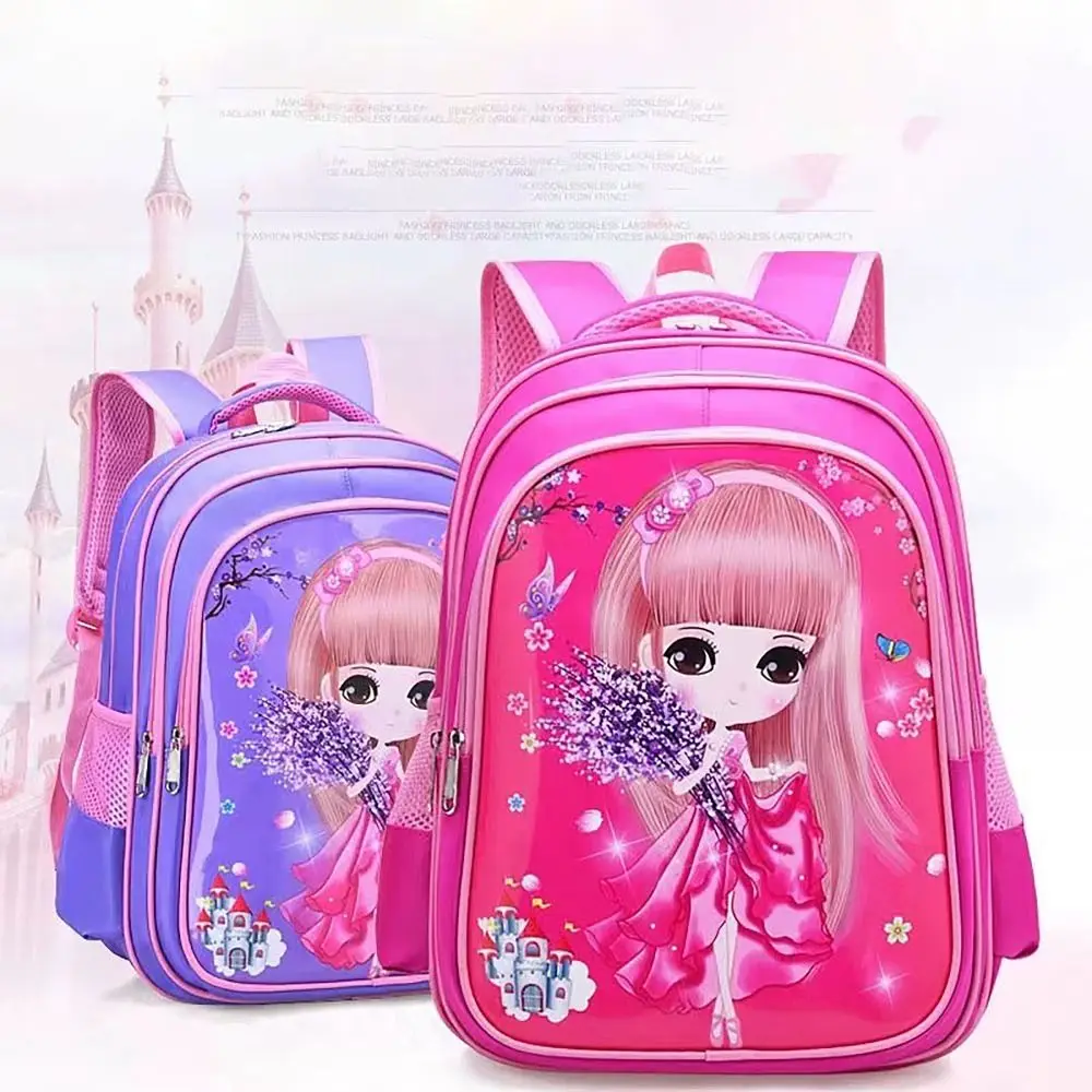 Cute Large Capacity Schoolbag Washable Waterproof Versatile Backpack Cartoon Breathable Back Pad Travel Bag Kids