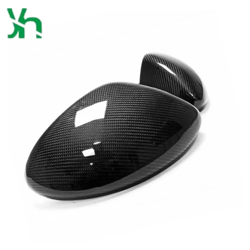 لبورشه بوكستر كايمان 718 982 2016-2023 ألياف الكربون سيارة غطاء مرآة جانبية استبدال غطاء مرآة الرؤية الخلفية