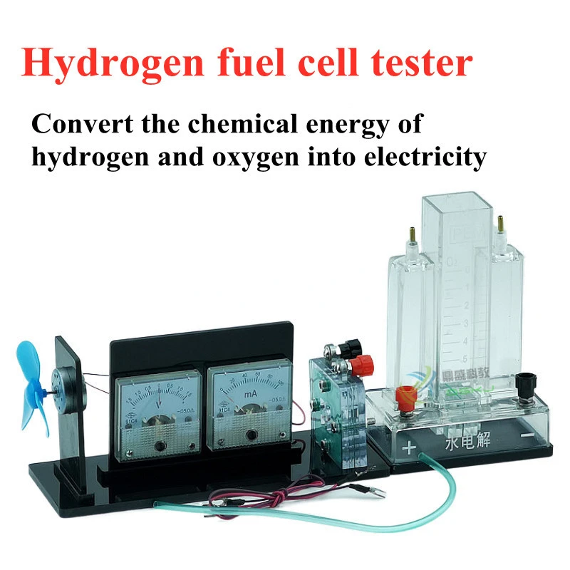 Testeur de cellules à combustible à hydrogène I, électrolyseur d'eau PEM, instrument d'enseignement pour lycée, 26021