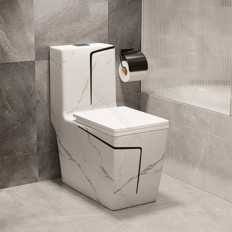 Gray Gold One Piece Ceramic Toilet Elongated Bowl Soft Close Seat Floor Mounted Bathroom Fixture