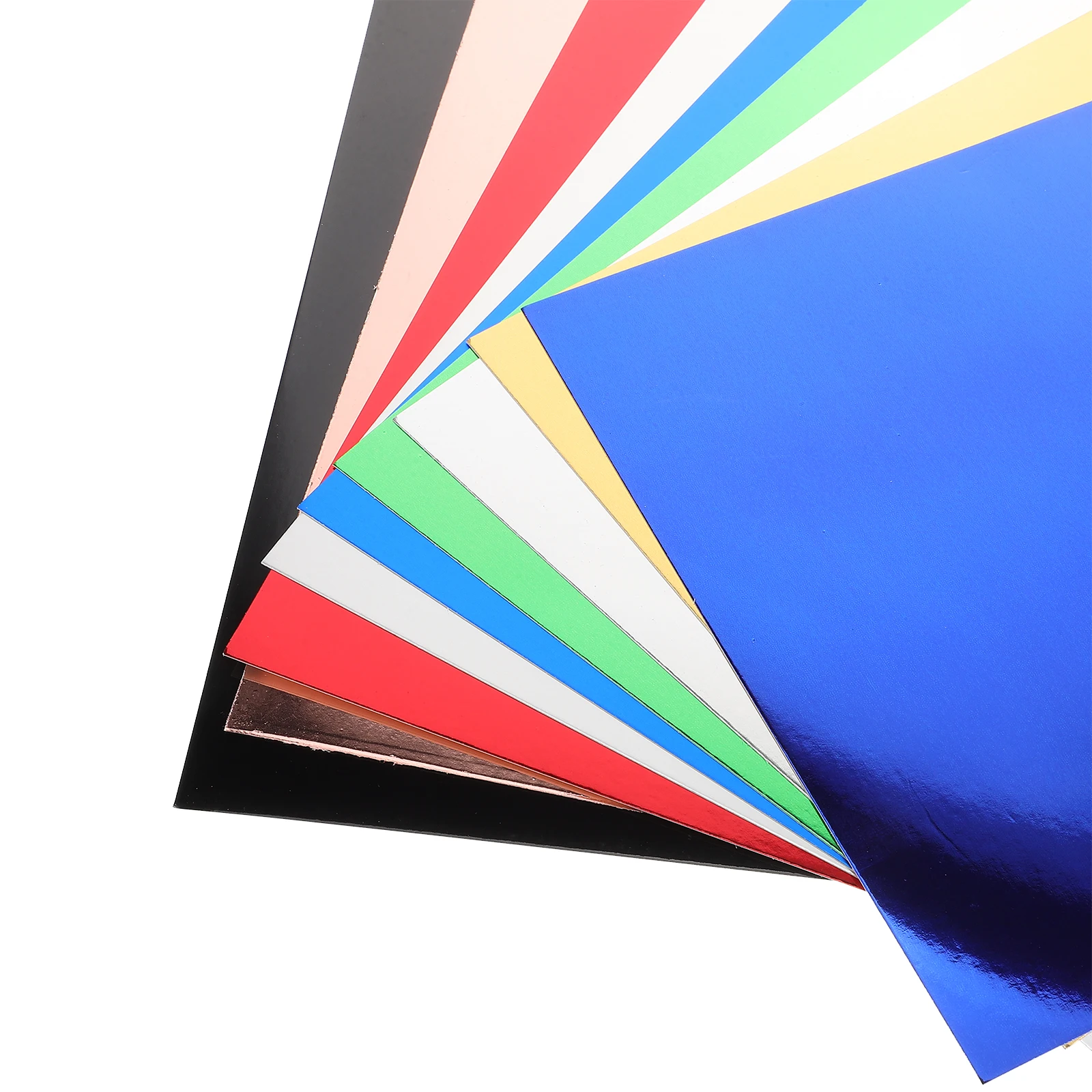60Pcs Colored Mirror Cardstock Paper DIY Reflective Craft Sheets for Scrapbooking Handmade Card Making Supplies