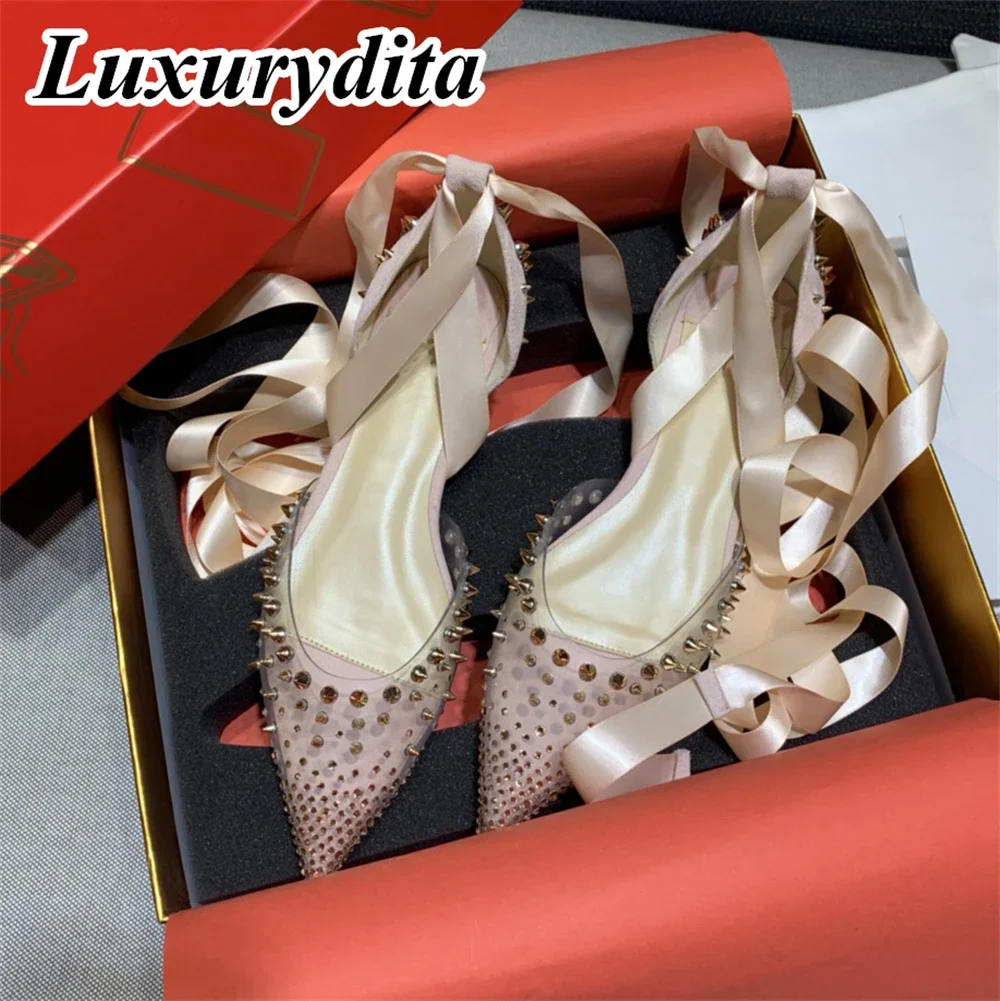 

Top Quality Womens High Heels 0-12cm Luxury Fashion Ladies Sandals Designer Classic Red Heel Real Leather sole Mules Shoes 1554
