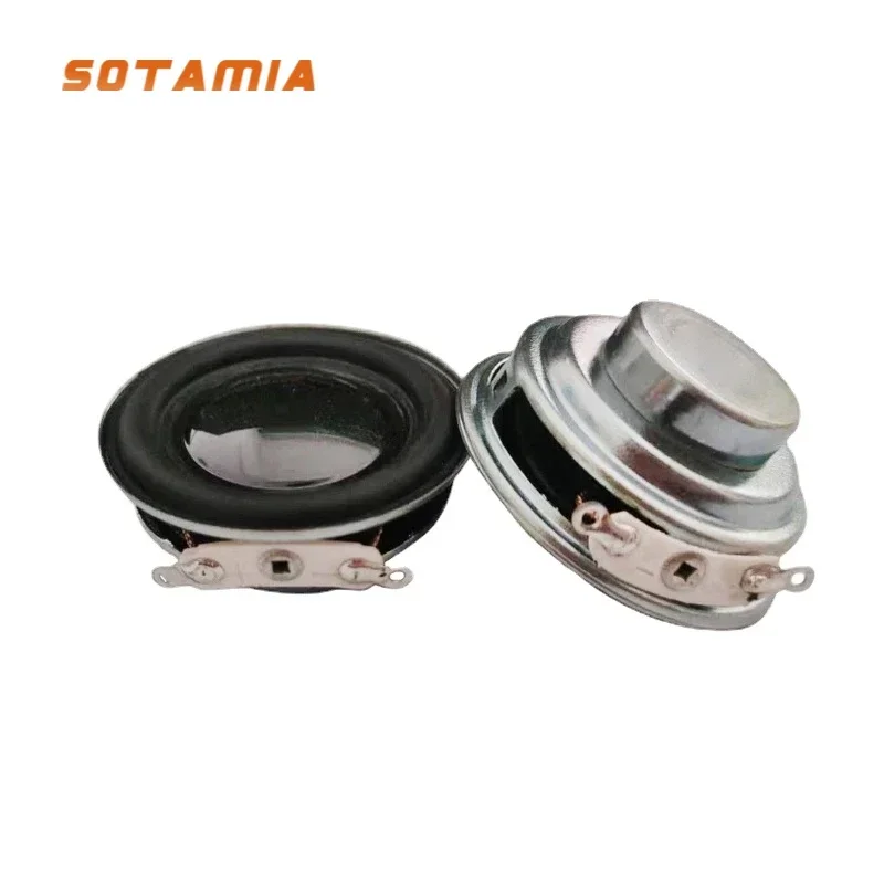 SOTAMIA 2Pcs Mini Audio Speaker 36mm 4 Ohm 3-5W Portable Full Range Speaker Multimedia Sound Music Loudspeaker DIY Home Theater