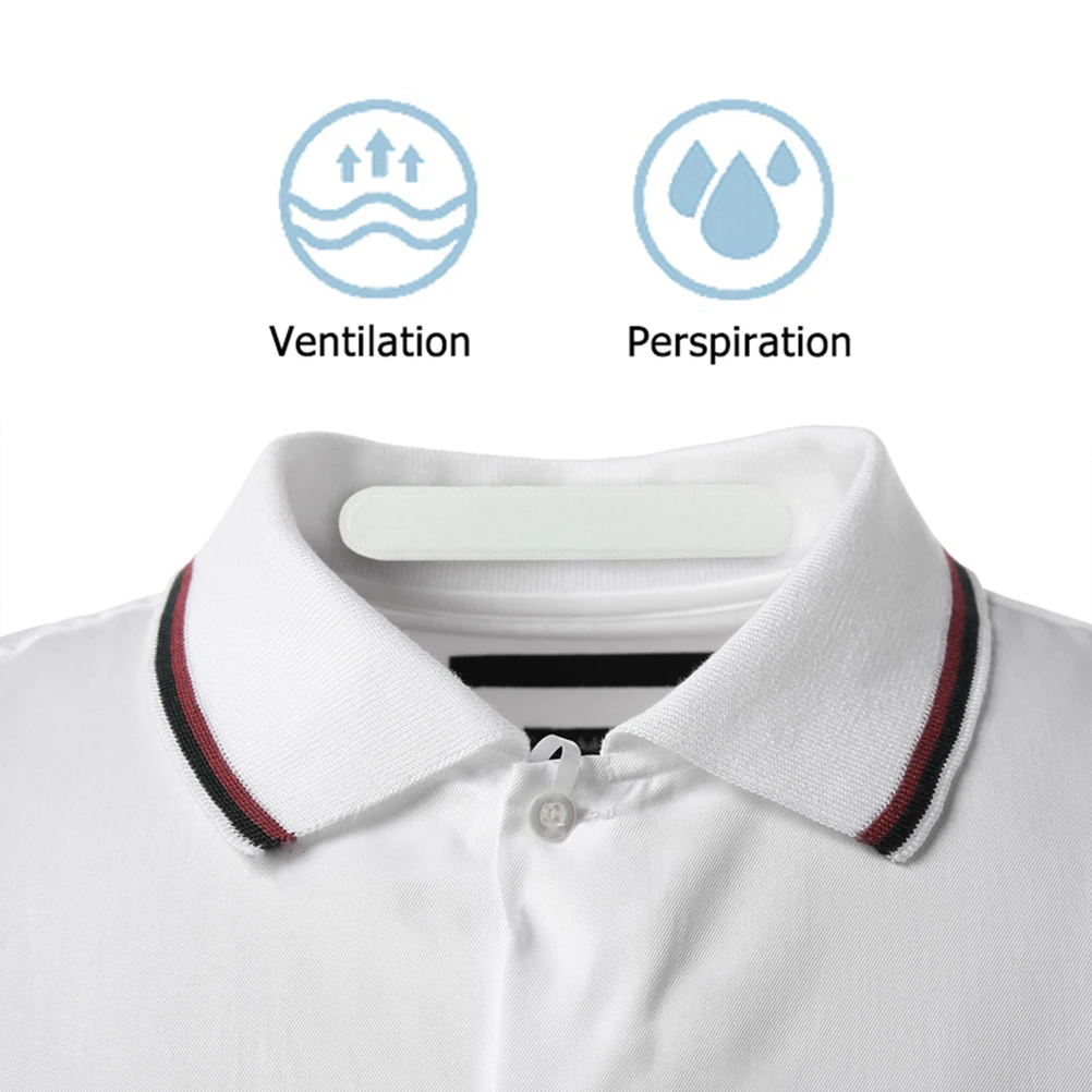 

Neck Protectors Collar Sweat Pad Sticker Sweatb Guard Breathable Nonwoven Absorb Grease Prevent Stains Clothes Summer