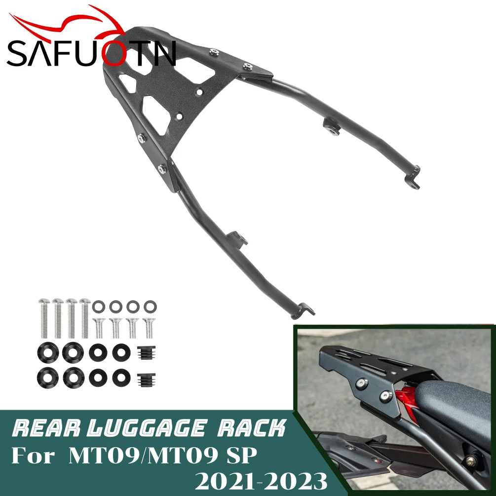 MT09 Rear Luggage Cargo Rack Carrier Mount Backrest for MT-09 MT 09 SP 2021 2022 2023 Motorcycle Shelf Holder Accessories