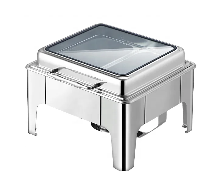 

Liantong Factory Supply New Design Stainless Steel Food Warmer Butter 6 Liter Chafing Dish