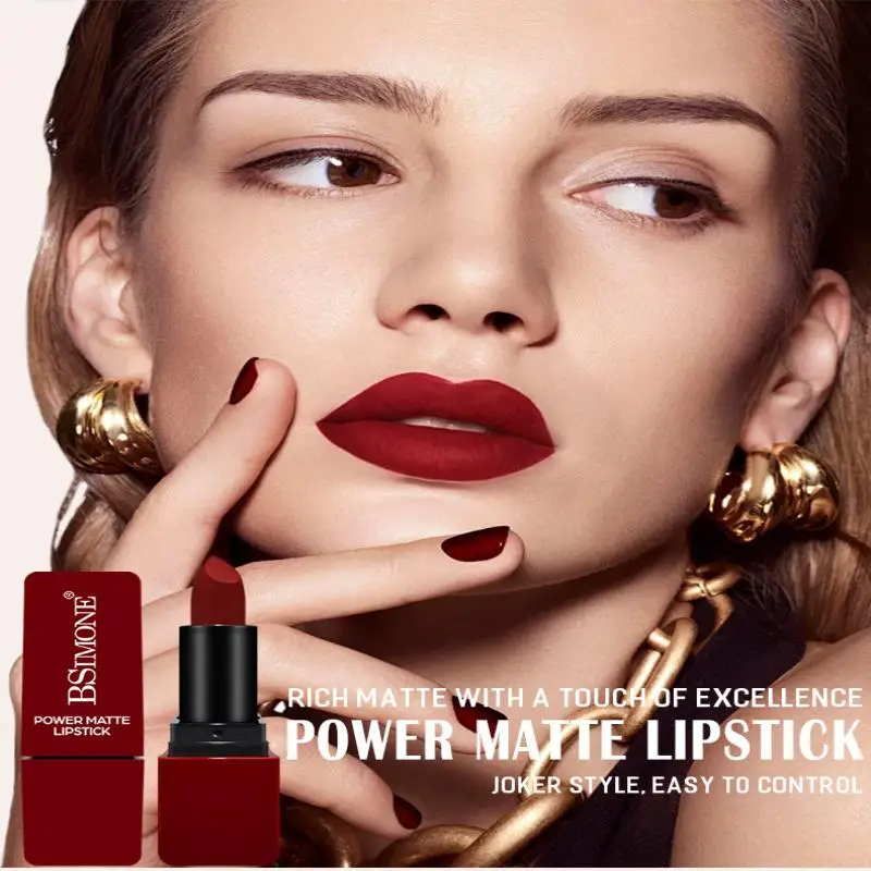 Lucidalabbra opaco in velluto, impermeabile, idratante, a lunga durata, tinta rossa per tutti i tipi di pelle, trucco con finitura avanzata, cosmetici