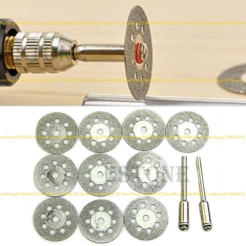 

Q2Q4 Circular Cutting Wheel Discs Mandrel Cutoff Rotary Tool 10pcs